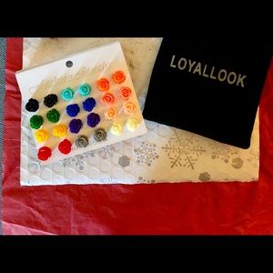 New 12 Earrings all different colors Rose 🌹 Shape